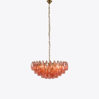Murano Poliedri Pink Polygon Drop Chandelier product image