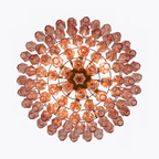 Murano Poliedri Pink Polygon Drop Chandelier product image