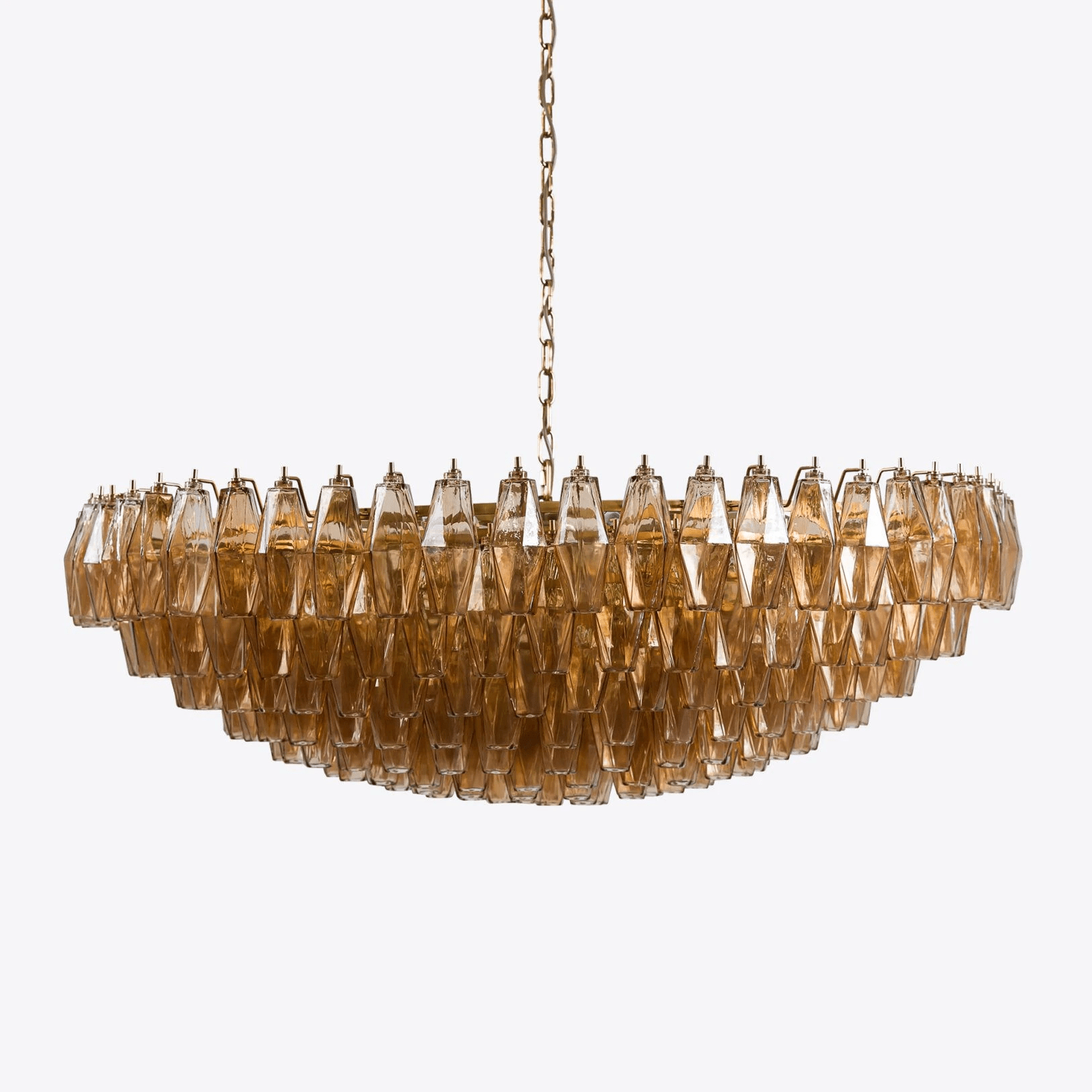 Premium Amber Sorrento Chandelier by Bling Lighting Studio