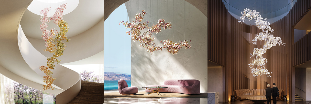 Gingko Combination Chandelier