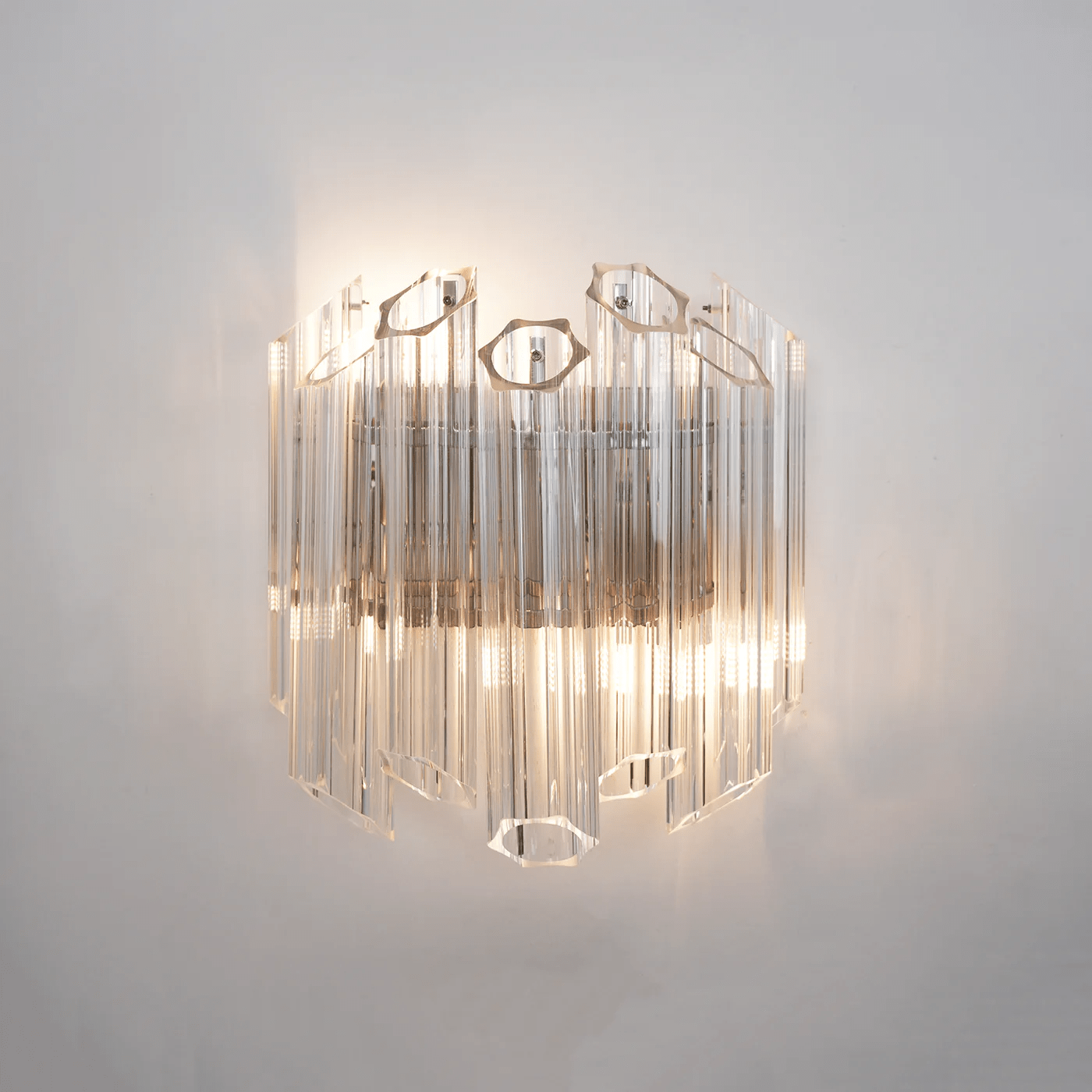 Clear Palermo Glass Wall Lamp Glass lighting by Bling Lighting Studio