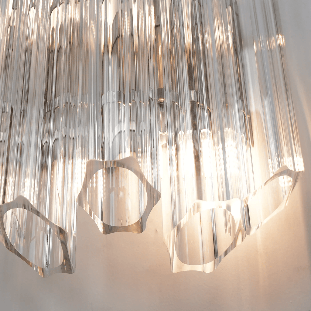 Clear Palermo Glass Wall Lamp Glass lighting by Bling Lighting Studio