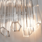 Clear Palermo Glass Wall Lamp Glass lighting by Bling Lighting Studio