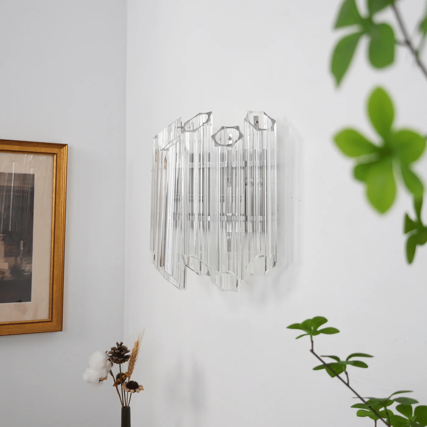 Clear Palermo Glass Wall Lamp Glass lighting by Bling Lighting Studio
