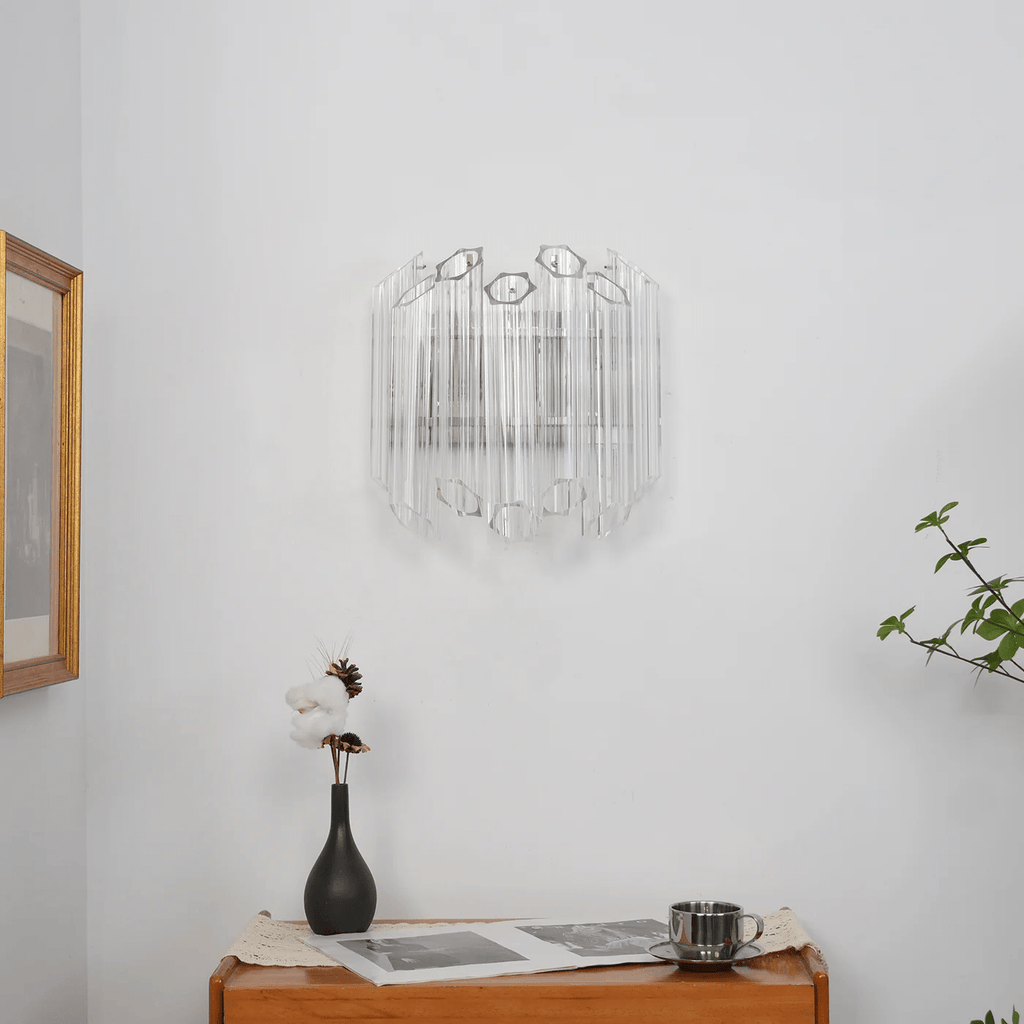 Clear Palermo Glass Wall Lamp Glass lighting by Bling Lighting Studio