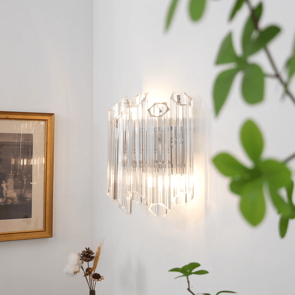 Clear Palermo Glass Wall Lamp Glass lighting by Bling Lighting Studio