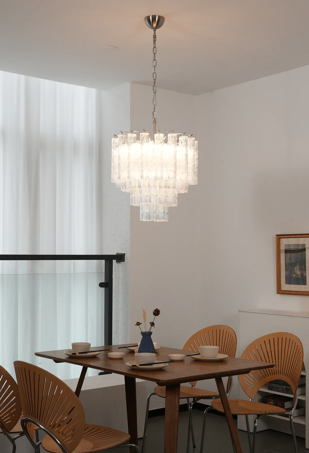 Vetrina Glass Chandelier Glass lighting by Bling Lighting Studio