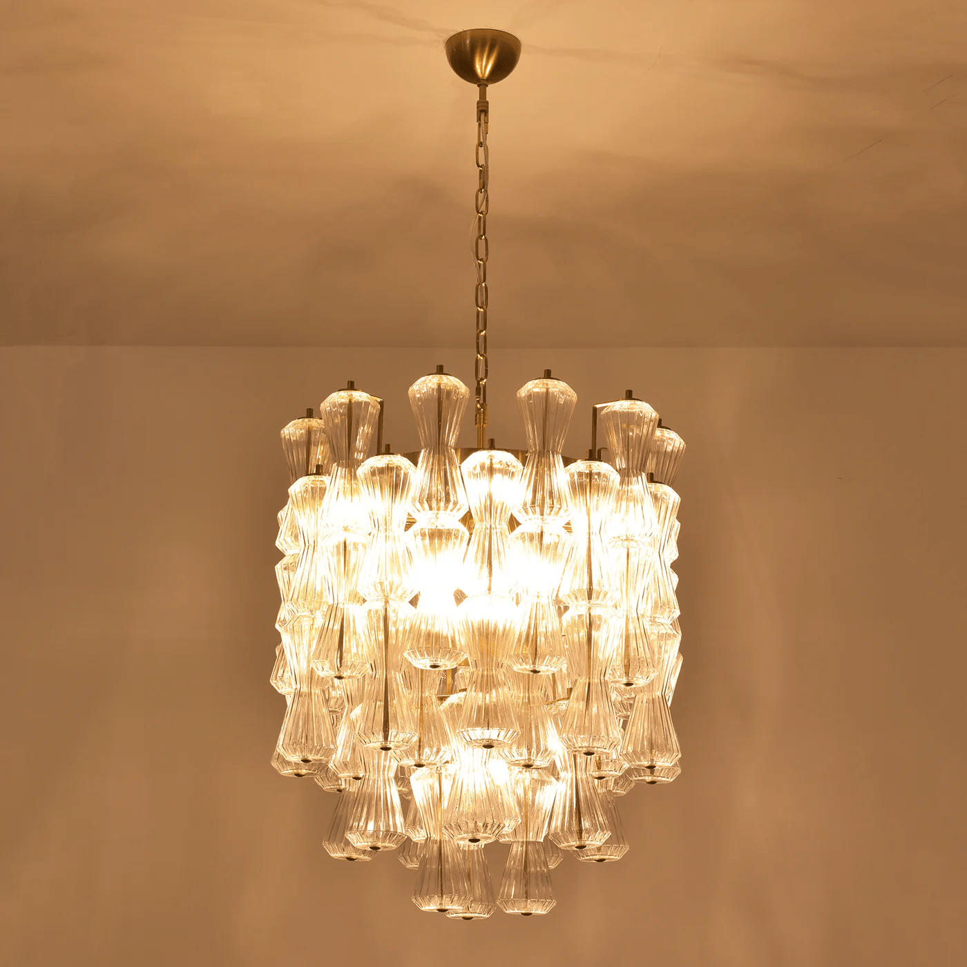 Florenzia Glass Chandelier Glass lighting by Bling Lighting Studio