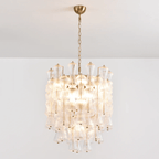 Florenzia Glass Chandelier Glass lighting by Bling Lighting Studio