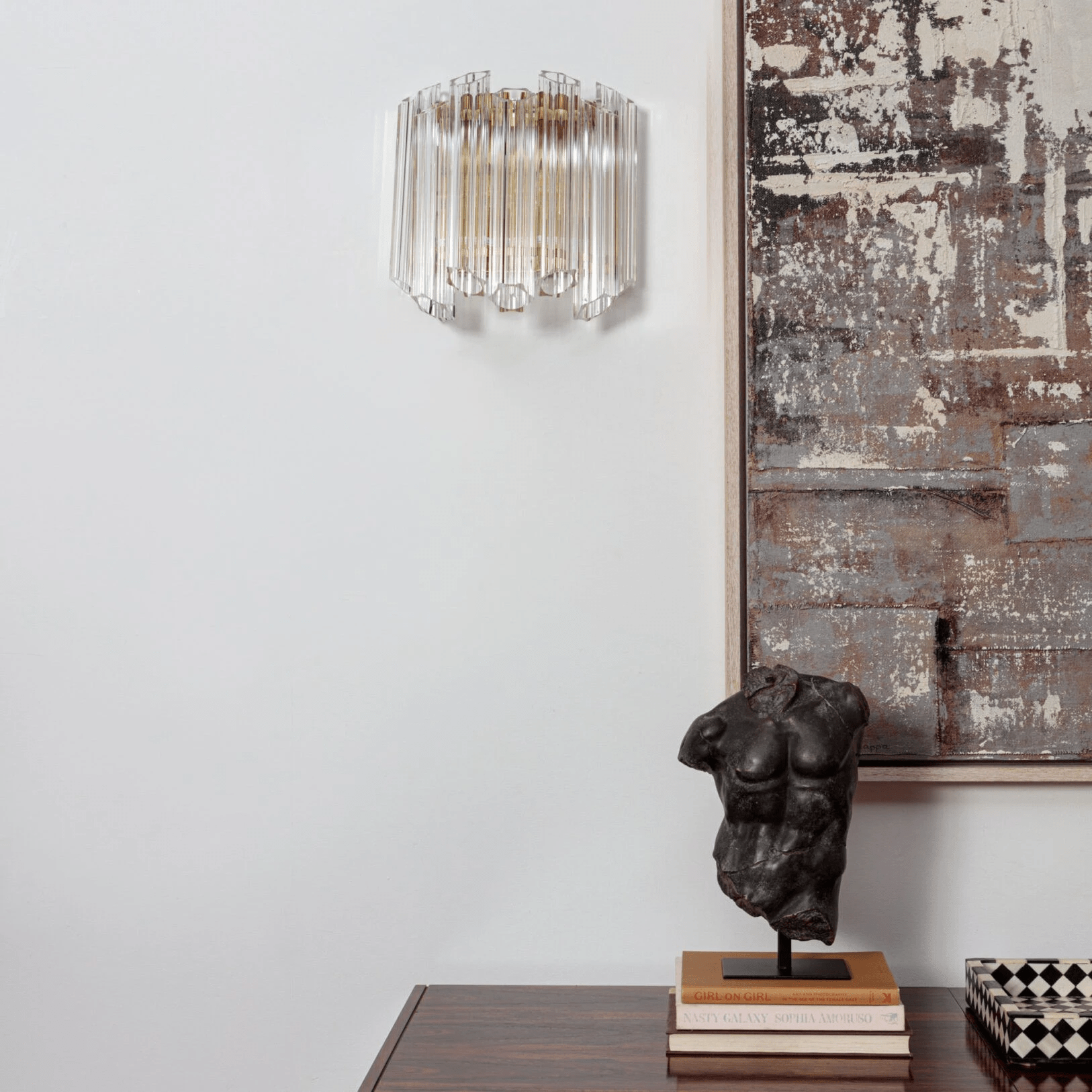 Clear Palermo Glass Wall Lamp Glass lighting by Bling Lighting Studio