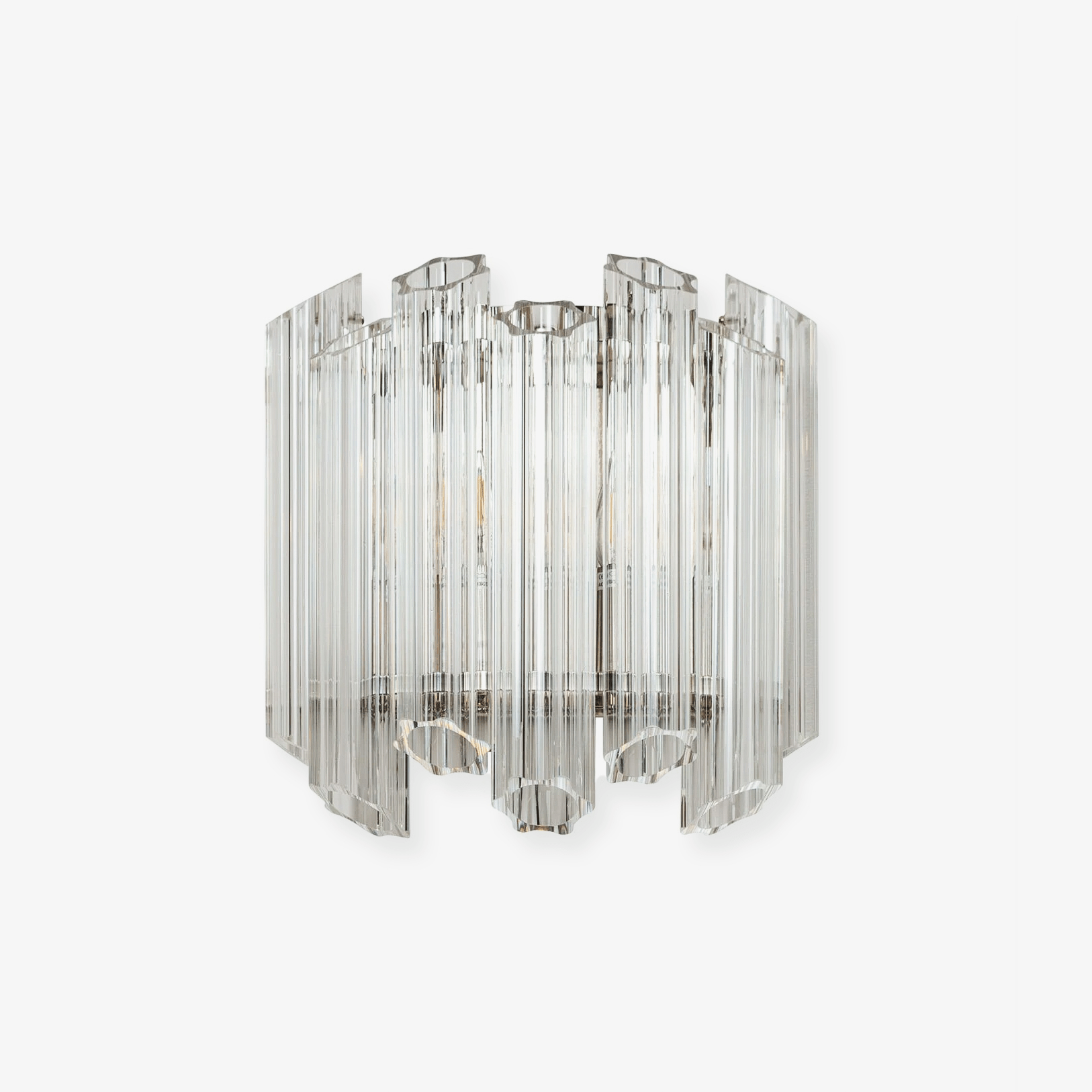 Clear Palermo Glass Wall Lamp Glass lighting by Bling Lighting Studio