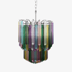 Prismatic Glass Colorful Chandelier Glass lighting by Bling Lighting Studio