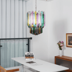 Prismatic Glass Colorful Chandelier Glass lighting by Bling Lighting Studio