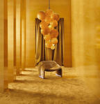 Velymo Grapetta Chandelier Glass lighting by Bling Lighting Studio