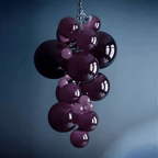 Velymo Grapetta Chandelier Glass lighting by Bling Lighting Studio