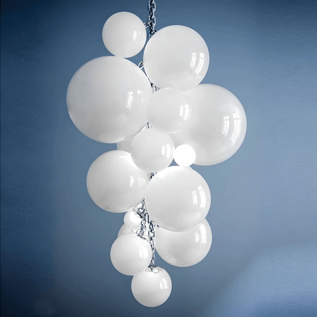Velymo Grapetta Chandelier Glass lighting by Bling Lighting Studio
