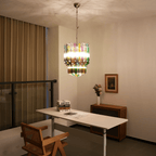 Prismatic Glass Colorful Chandelier Glass lighting by Bling Lighting Studio