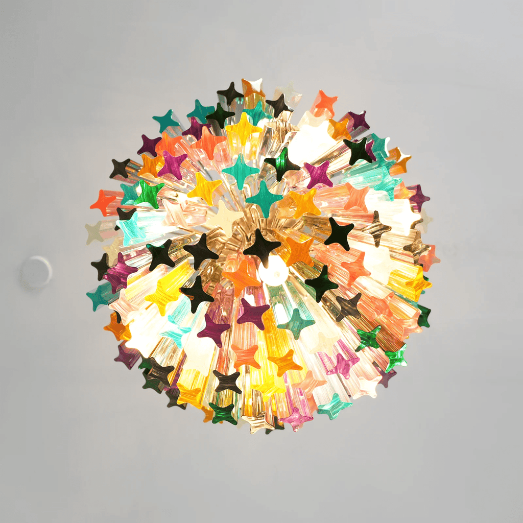 Prismatic Glass Colorful Chandelier Glass lighting by Bling Lighting Studio