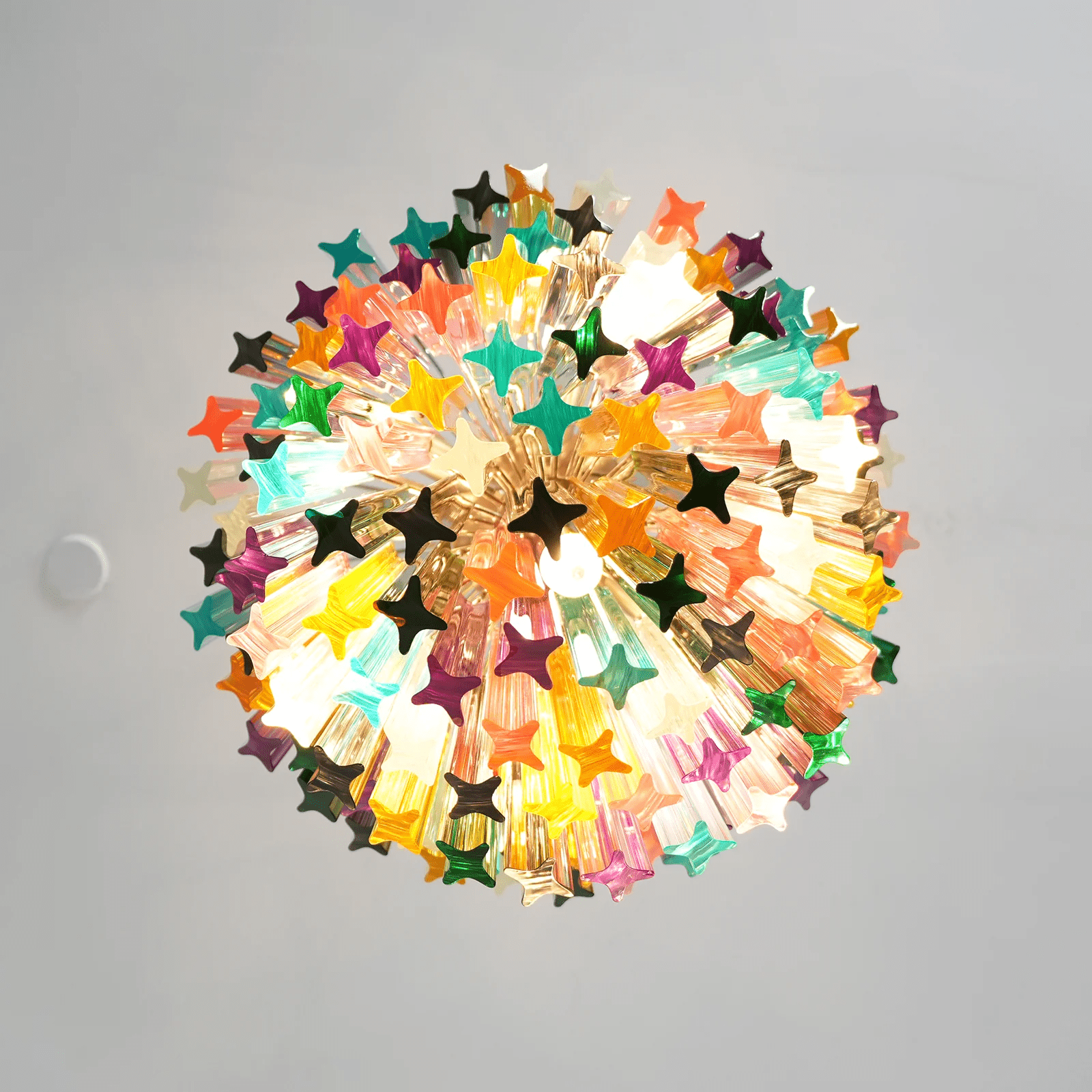 Prismatic Glass Colorful Chandelier Glass lighting by Bling Lighting Studio