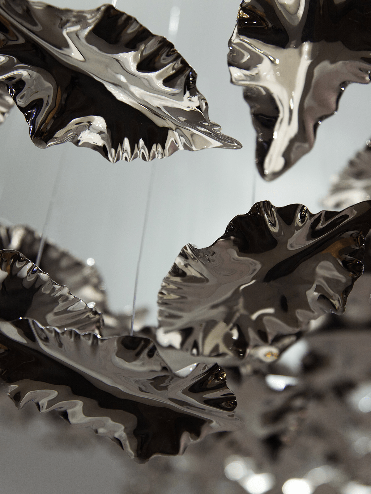 Leaf Twisted Sculptural Customize Chandelier