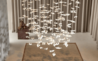 Leaf Twisted Sculptural Customize Chandelier