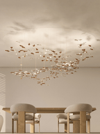 Leaf Twisted Sculptural Customize Chandelier