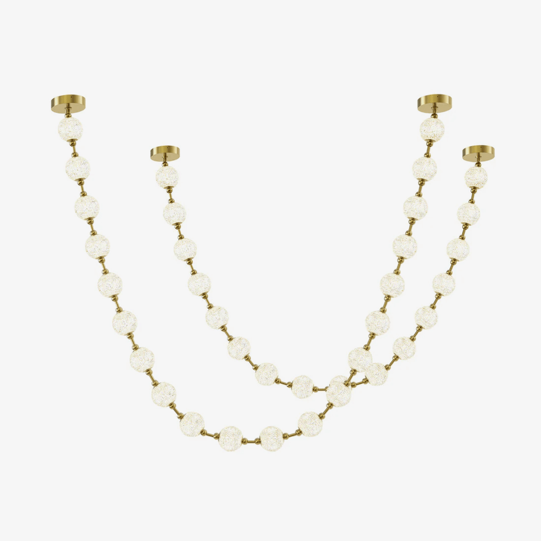 Strand Necklace Chandelier lighting by Bling Lighting Studio
