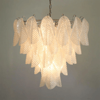 Glass Teardrop Chandelier Murano lighting by Bling Lighting Studio