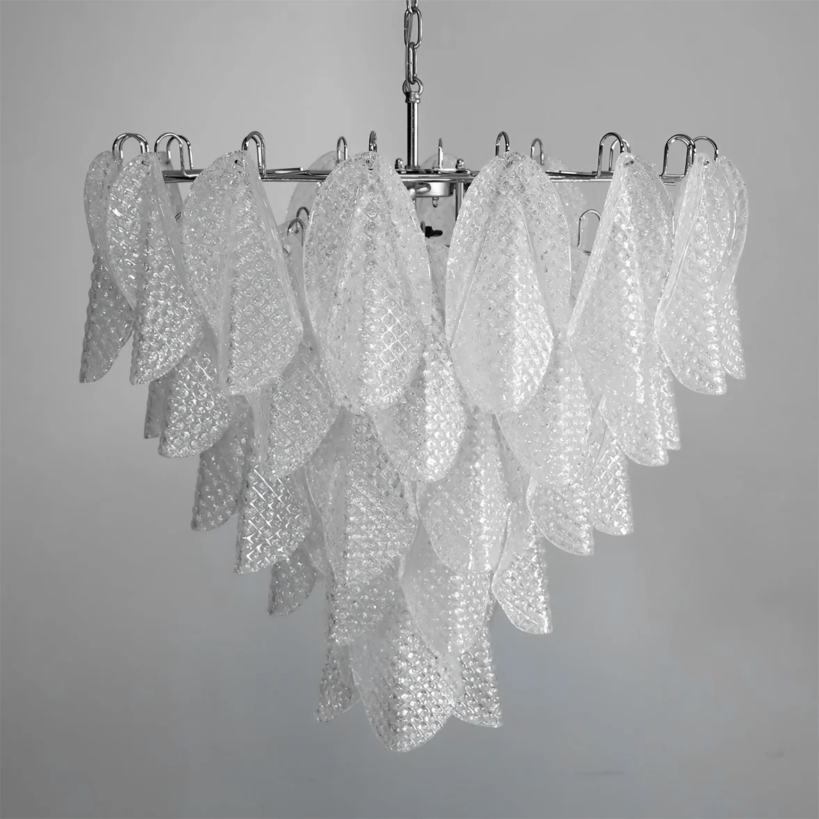 Glass Teardrop Chandelier Murano lighting by Bling Lighting Studio