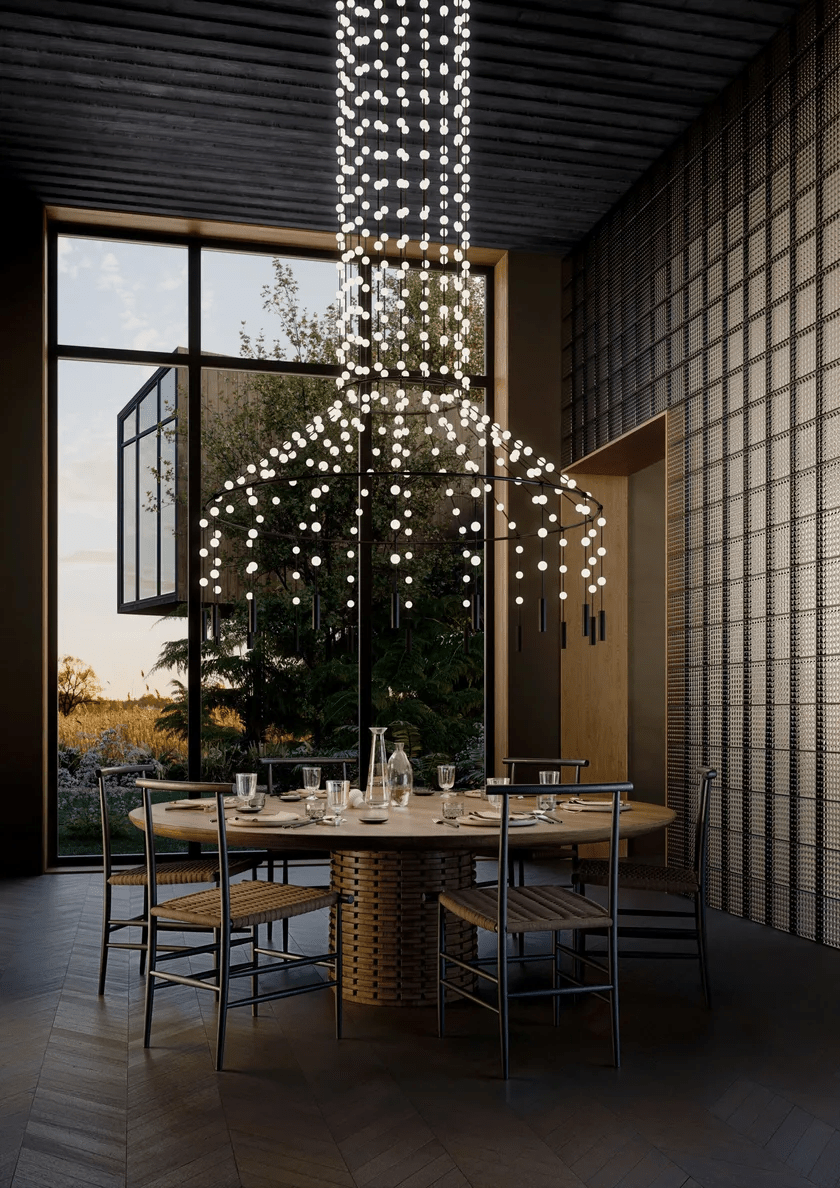 Minimalist Multiple Light Point Chandelier additional product view