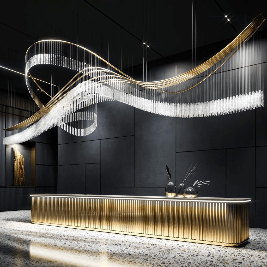 Luxury Fringe Waterfall Chandelier product image