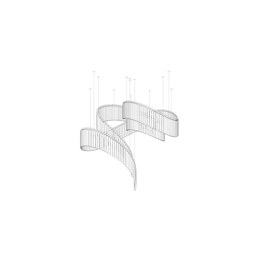 Luxury Waterfall Crystal Droplet Chandelier product image