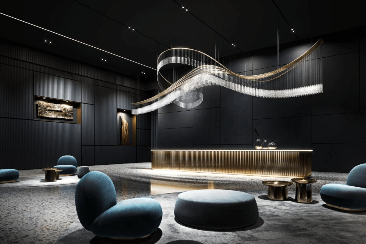 Luxury Fringe Waterfall Chandelier product image