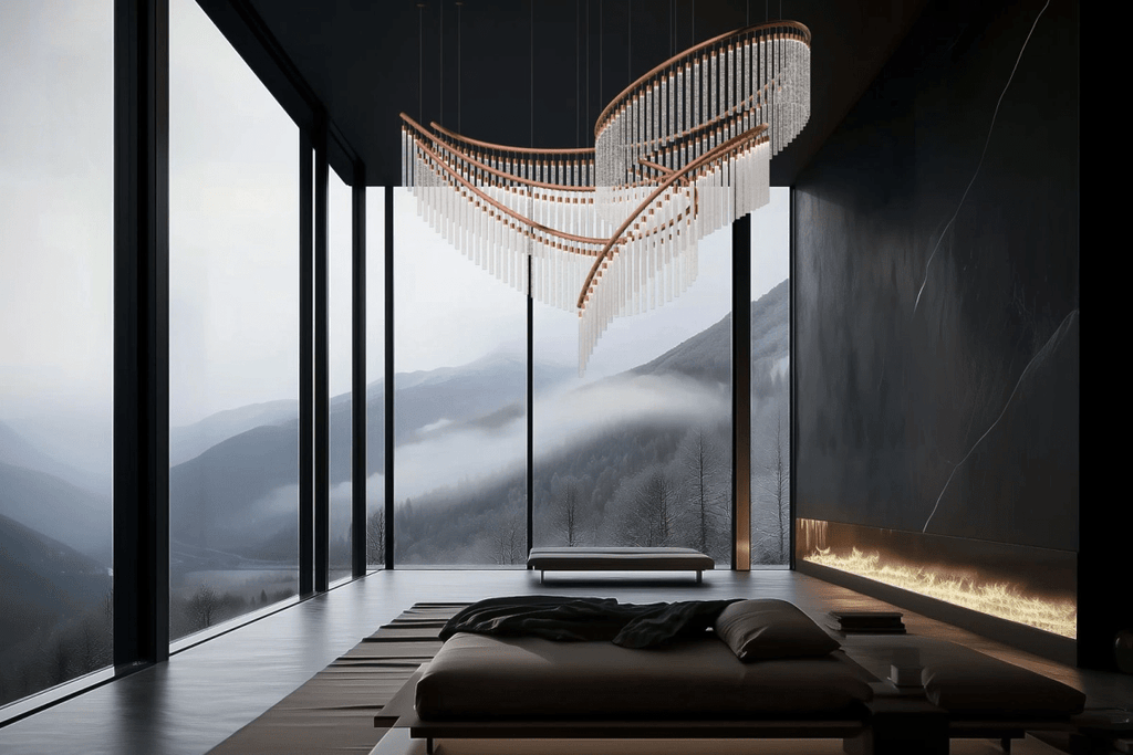 Luxury Fringe Waterfall Chandelier product image