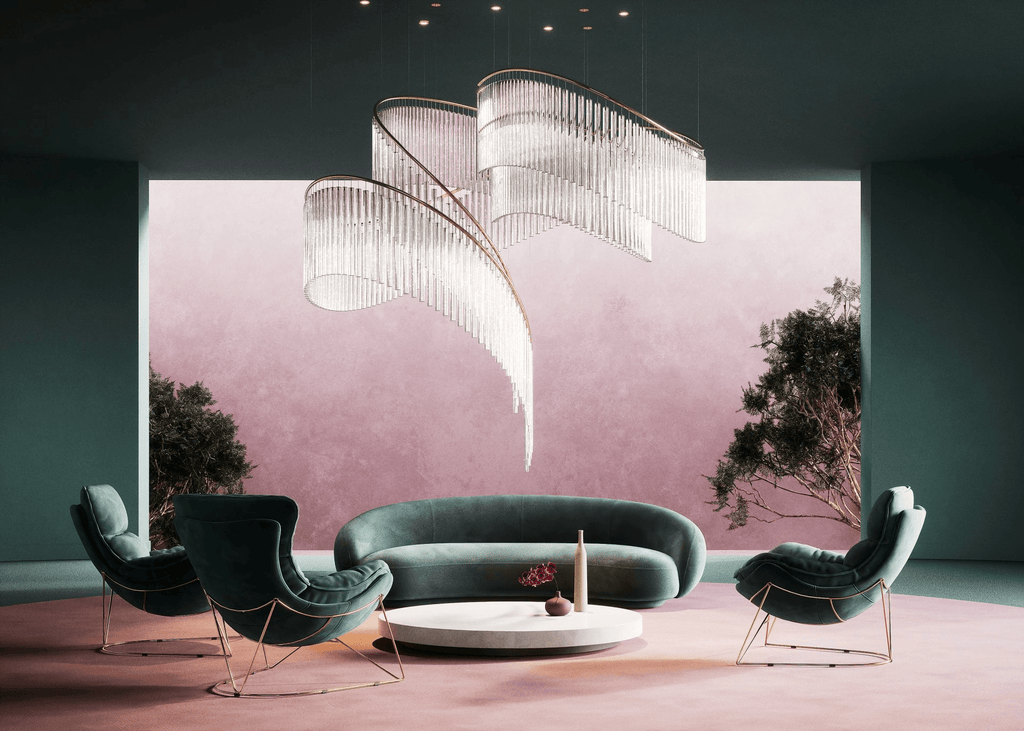 Luxury Waterfall Crystal Droplet Chandelier product image