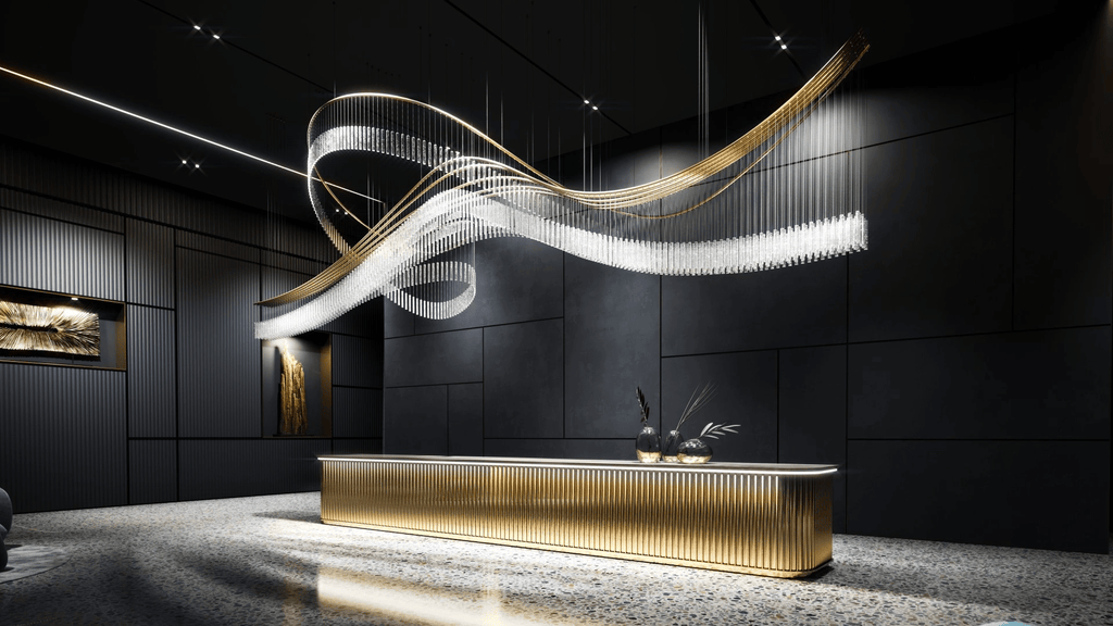Luxury Fringe Waterfall Chandelier product image