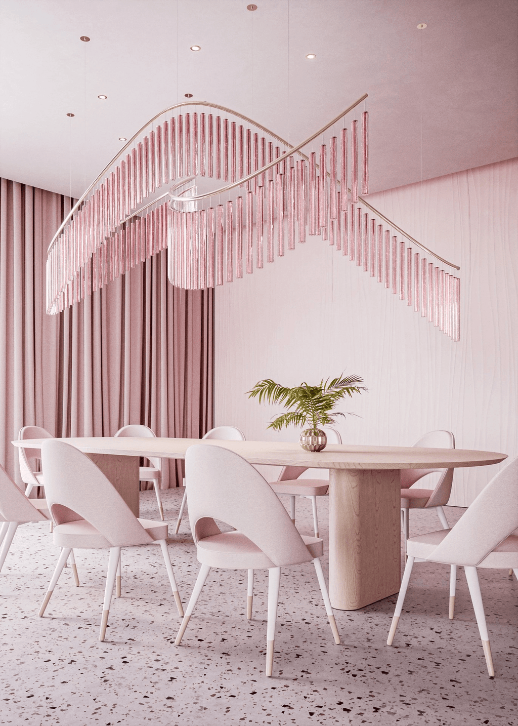 Luxury Fringe Waterfall Chandelier product image