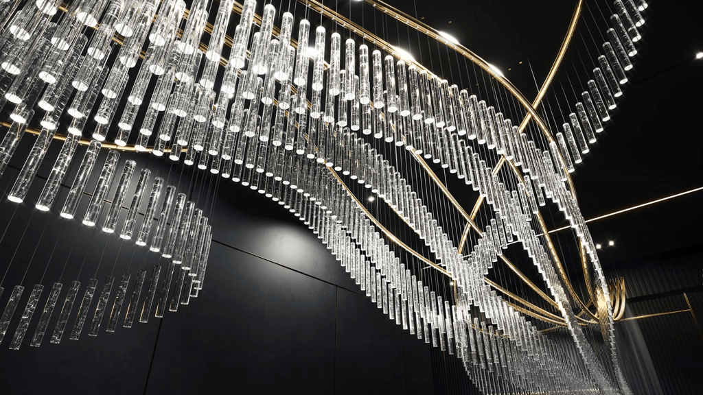 Luxury Waterfall Crystal Droplet Chandelier product image