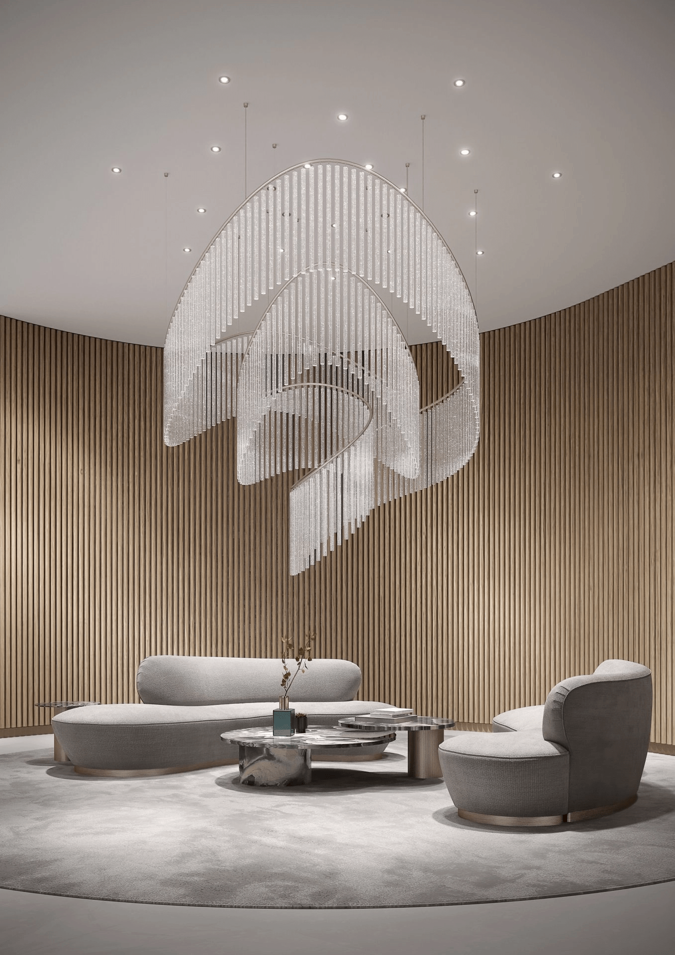 Luxury Fringe Waterfall Chandelier product image