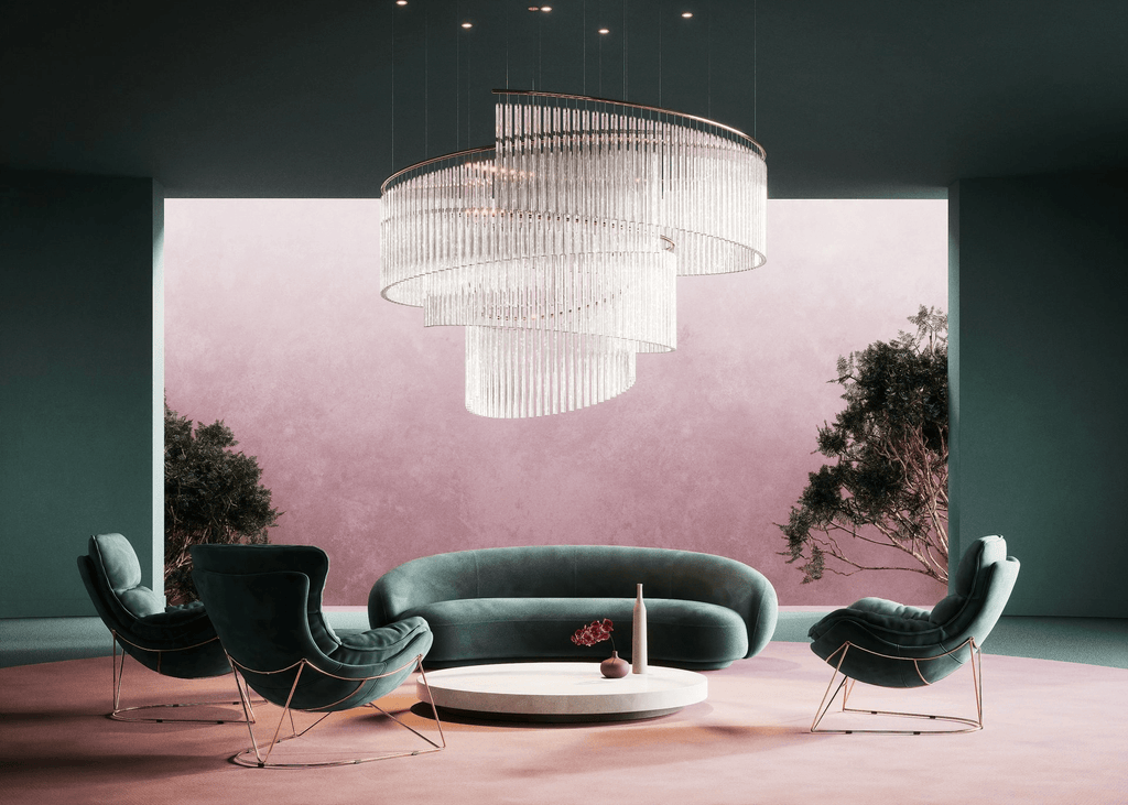 Luxury Fringe Waterfall Chandelier product image