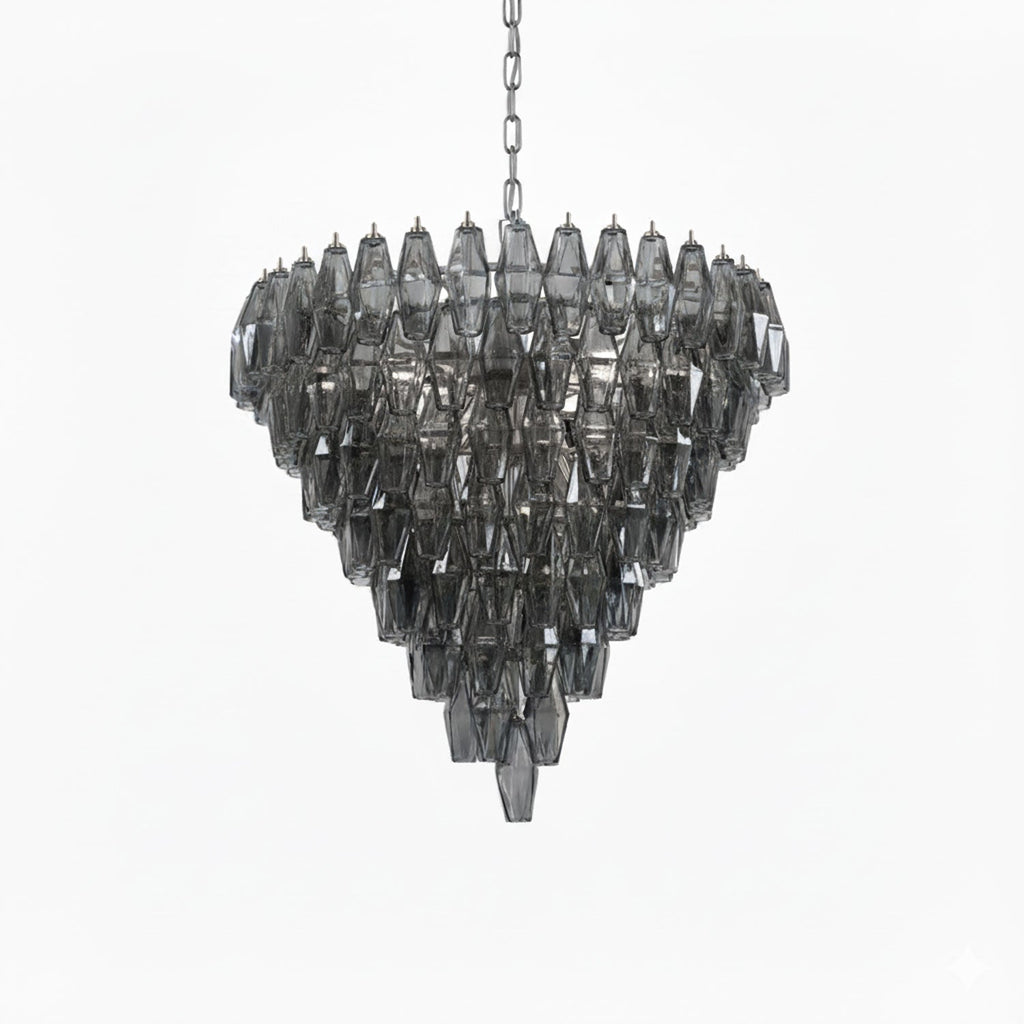 Asti Glass Chandelier Glass lighting by Bling Lighting Studio