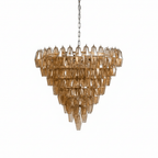 Asti Glass Chandelier Glass lighting by Bling Lighting Studio