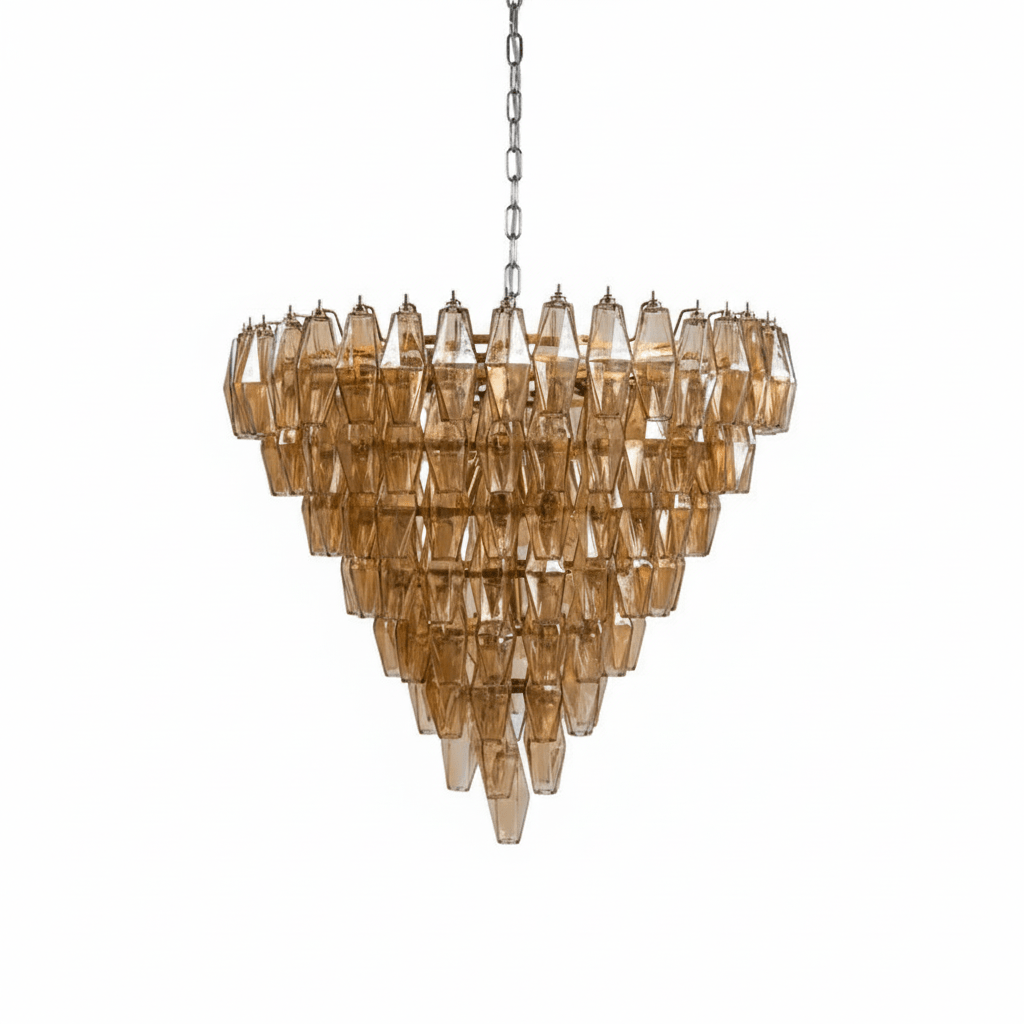 Asti Glass Chandelier Glass lighting by Bling Lighting Studio