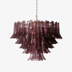 Amethyst Bloom Chandelier Glass lighting by Bling Lighting Studio