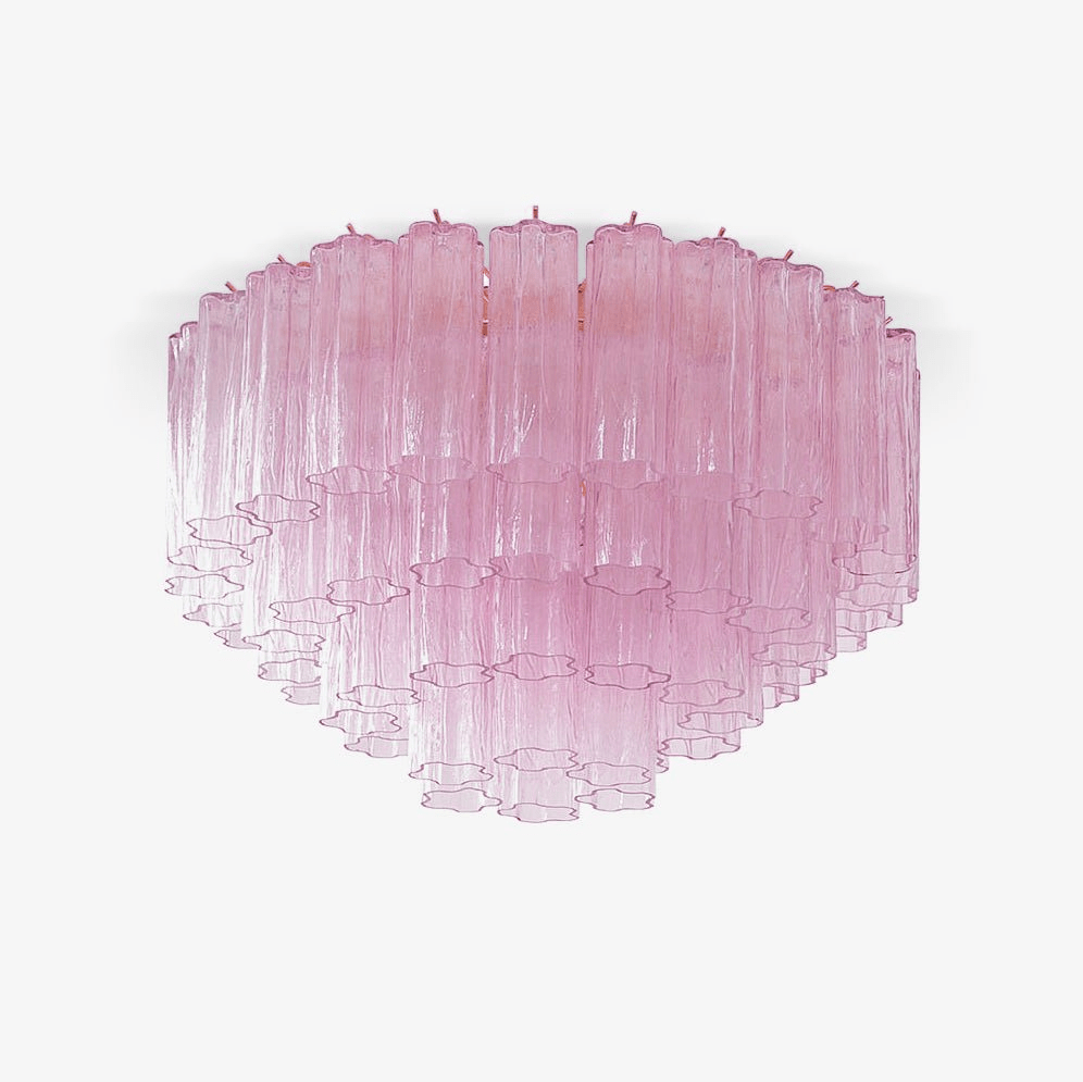 Tubes Pink Glass Ceiling Light Glass lighting by Bling Lighting Studio