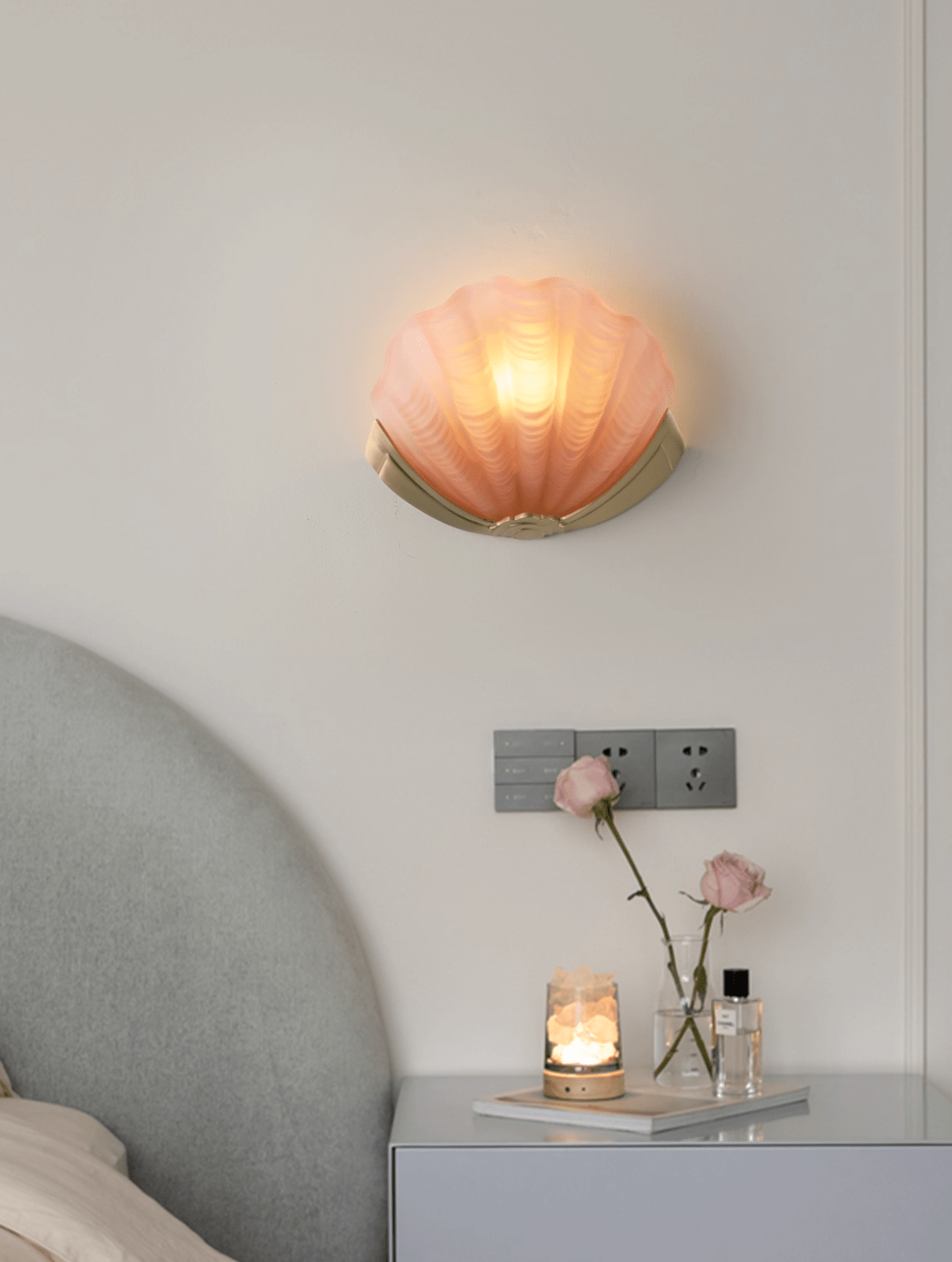 Art Deco Scallop Wall Light Glass lighting by Bling Lighting Studio