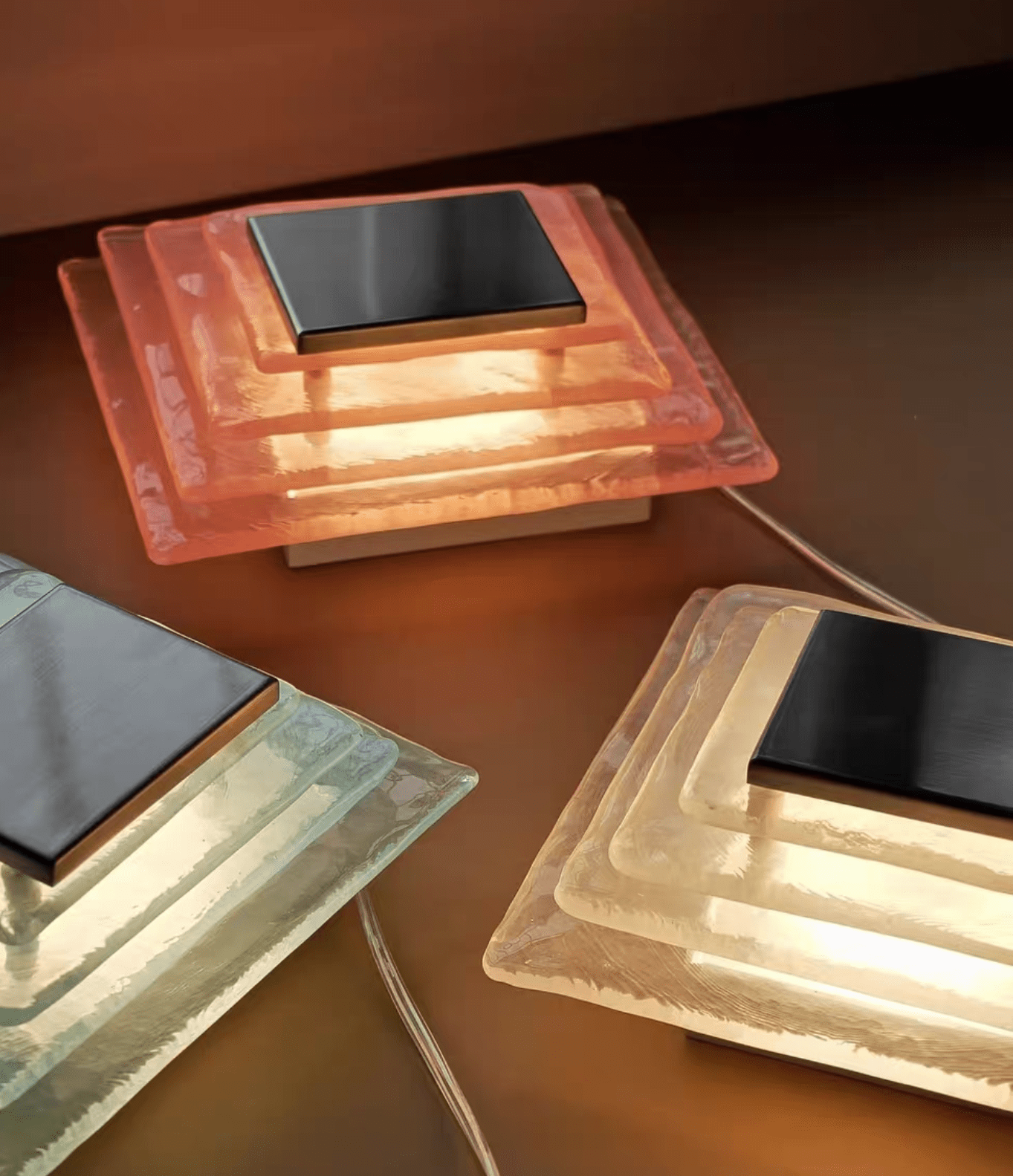 Aqua Cascade Sconce Glass lighting by Bling Lighting Studio