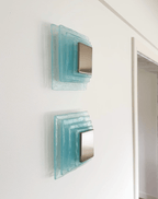Aqua Cascade Sconce Glass lighting by Bling Lighting Studio