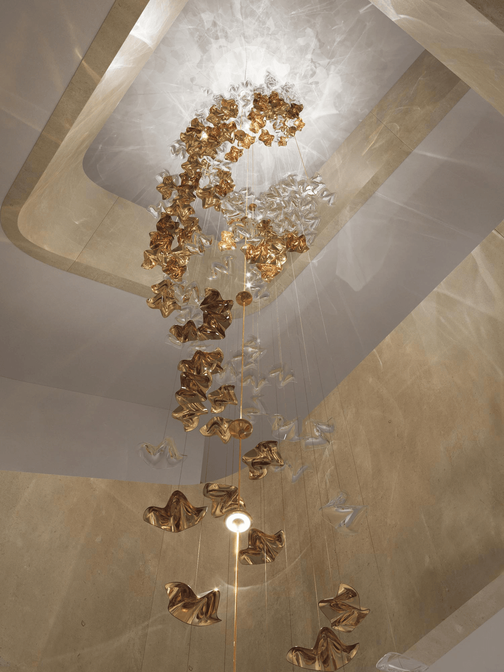 Tidal Art Glass Pendants Lamp