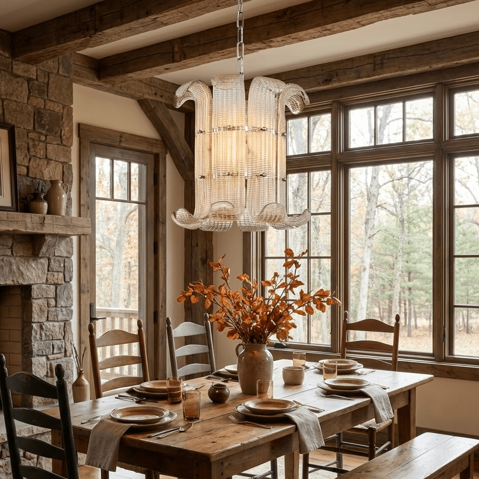 Brasher Small Chandelier Glass lighting by Bling Lighting Studio